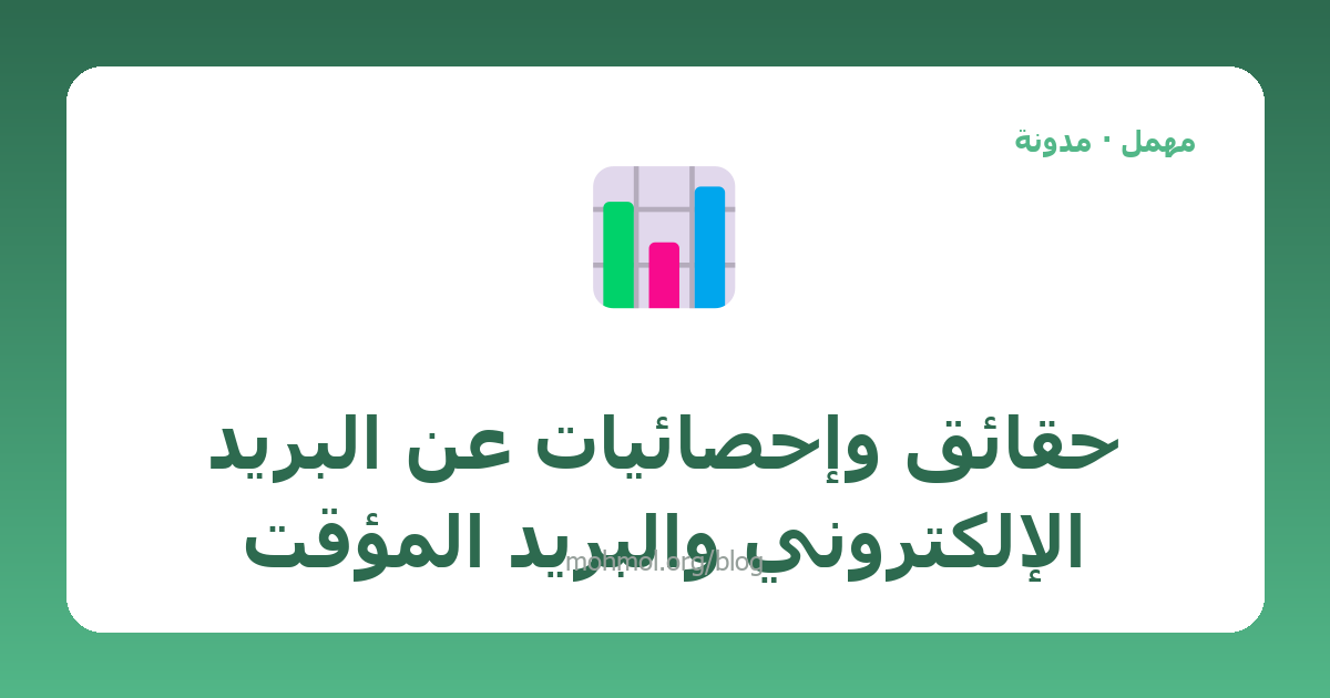 حقائق وإحصائيات عن البريد الإلكتروني والبريد المؤقت